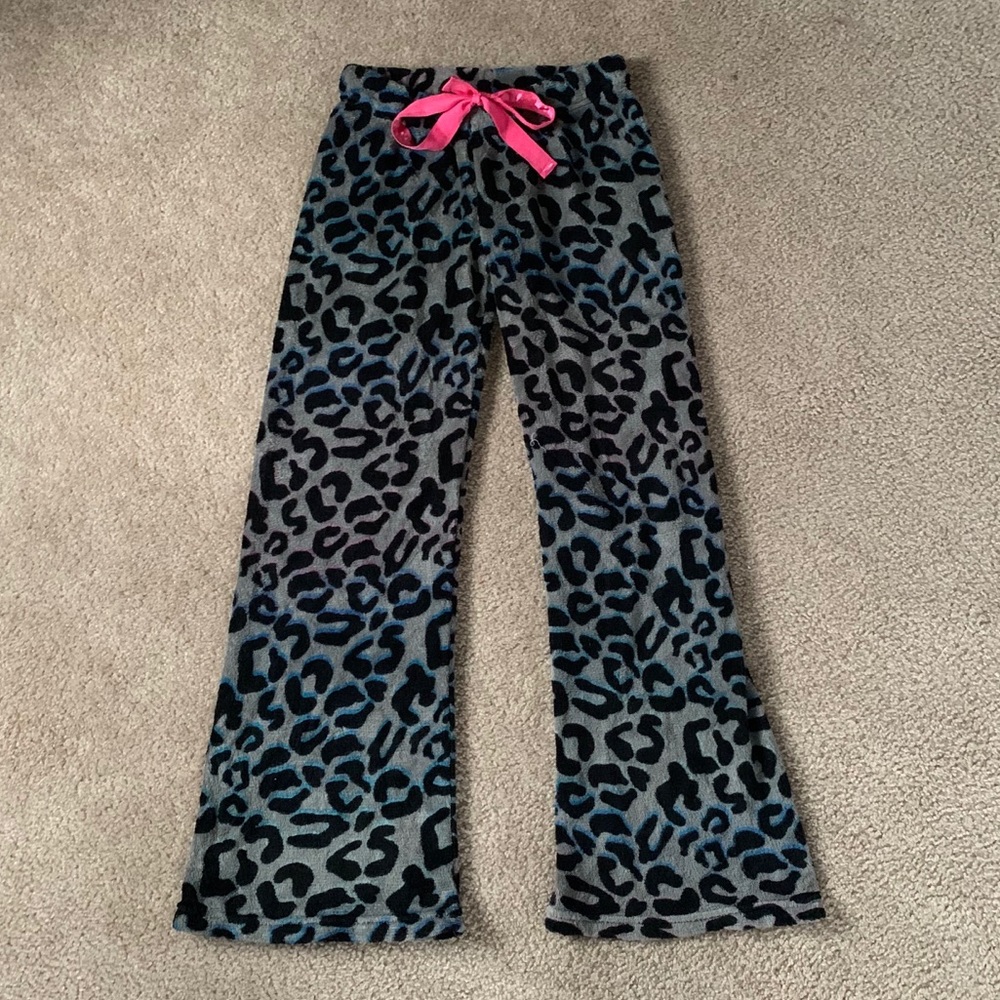 Cheetah Fleece Pajama Pants